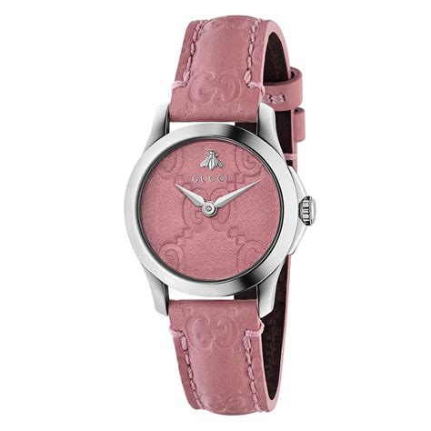 orologio rosa pelle gucci|Orologio Gucci G.